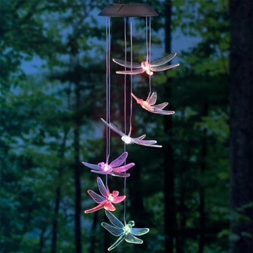 Solar LED Wind Chime for Outside Multi-Pattern Solar Hanging Light Outdoor Garden Yard Decor & Indoor Window Decoration (White Ball) - Image 6