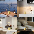 Cordless Rechargeable Table Lamp, 4000mAh Battery Operated, Light Gold, 2 - Image 5