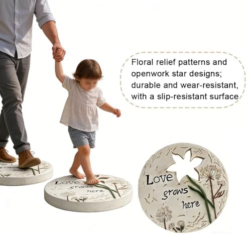 GZHERVICES Round Stepping Stones, Garden Stepping Stones, Courtyard Path Stepping Stones, Decorative Garden Stones, Polished River Stones for Garden Decoration(Multi-Colored-D) - Image 6