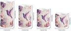 Rose Purple Hummingbird Flower Flickering Flameless LED Candles with Remote and Timer Set of 4 Color Changing Battery Operated Candles Home Birthday Decoration - Image 2