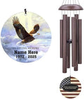 Personalized Memorial Wind Chimes for Loss Beloved Veteran by ExtrabilyOfficial