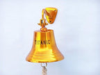 Hampton Nautical BL-2019-11BR-T Brass Plated Titanic Ship's Bell 15" - Nautical Decor - Nautical Home Decoration - Image 3