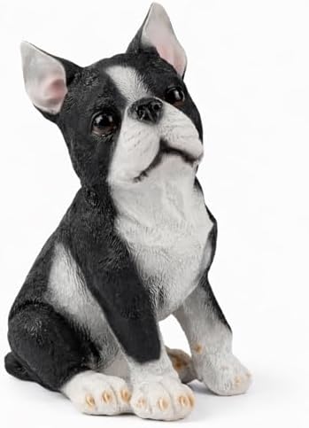Tuxedo Bulldog Statues Outdoor Decorative, Dog Memorial Statue for Yard Lawn Patio Porch, Garden Pet Grave Marker Figures, by Unknown