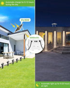 CLY 6 in 1 Solar Spot Lights Outdoor Solar Landscape Lights 2700K WarmWhite - Image 2