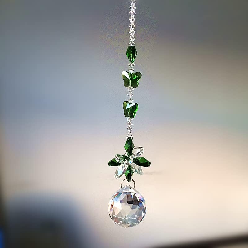 Garland Spectra 5PCS Crystal Suncatcher 260MM (H) Crystal Glass Chandelier Pendant Garden &/Home Decoration by Unknown