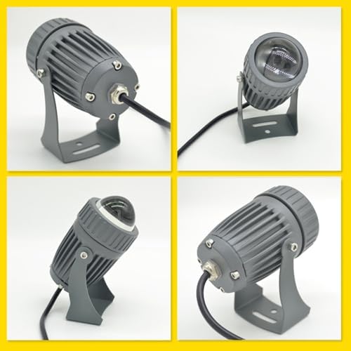 10W LED Narrow Beam Spotlight - Rotation Spot Lights, AC85-265V Long Range LED Flood Lights, IP65 Waterproof Wall Washer Light, Architectural Landscape Lighting(Warm White) - Image 6