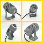10W LED Narrow Beam Spotlight - Rotation Spot Lights, AC85-265V Long Range LED Flood Lights, IP65 Waterproof Wall Washer Light, Architectural Landscape Lighting(Warm White) - Image 6