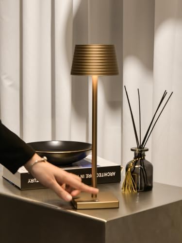 Cordless Rechargeable LED Table Lamp Set of 2, Titanium - Image 5