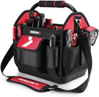 ARROW 12" Tool Tote with Waterproof Hard Base, Electrician Tool Bag by ArrowToolGroup