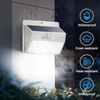 Peasur 8 Pack Solar Motion Sensor Lights Outdoor Waterproof with 3 Modes - Image 4