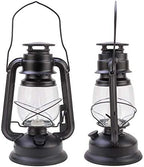 Farmhouse Rustic Accent Kerosene Dietz Electric Lantern Oil Lamp with Edison LED Bulb Black Matte Nightstand Table Lamps Antique Light Study Room 12 Inches Tall Cabin Kitchen Winery Restaurant Bar - Image 4