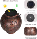 Edenseelake Dual-Lighting Mode Solar Hanging Lanterns Outdoor Waterproof, Decorative LED Lantern for Garden, Patio, Porch, Yard, Lawn, 2 Pack - Image 3