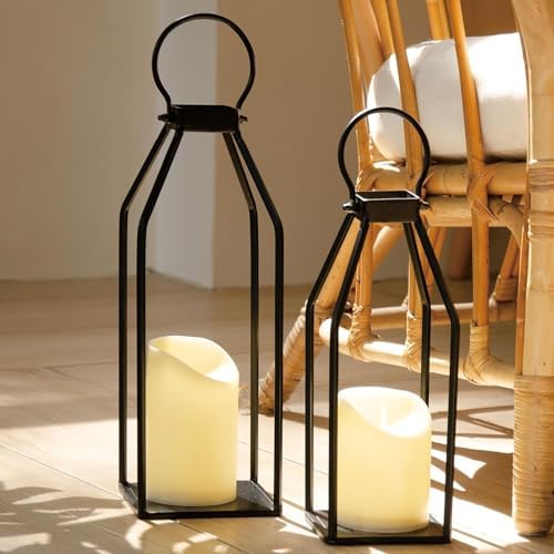 Fo32won Flameless Flickering Candles with Remote Timer, Set of 6 Ivory Led Battery Operated Candles for Home Decor Xmas Halloween (D3 x H3 3" 4" 5" 6" 7") - Image 2