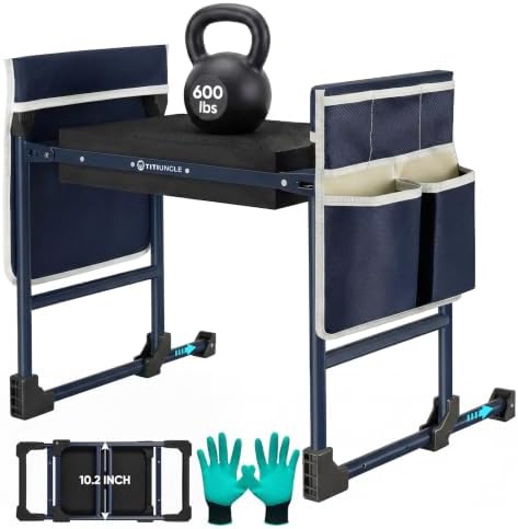 Garden Kneeler and Seat, Foldable Heavy Duty w/Soft Kneeling Pad by Unknown