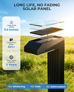 Vosaro Solar Pathway Lights Outdoor 6 Pack, 3 Color Temperatures, IP65 - Image 3