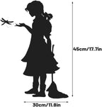 Butterfly Girl Silhouette Sculpture, Metal Garden Stake Outdoor Decor, Shadow Art Figurines for Yard Patio Lawn Home Garden Decoration(B) - Image 5
