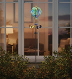 Regal Art & Gift Swirl Balloon Solar Spinner Stake, Metal Kinetic Outdoor - Image 4