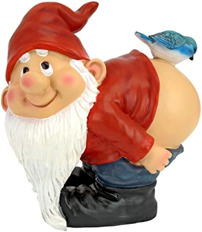Design Toscano QM22997 Loonie Moonie Garden Gnome Statue, Medium by DesignToscano