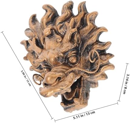 Dragon Head Wall Fountain Outlet for Outdoor Garden Resin Coffee - Image 2