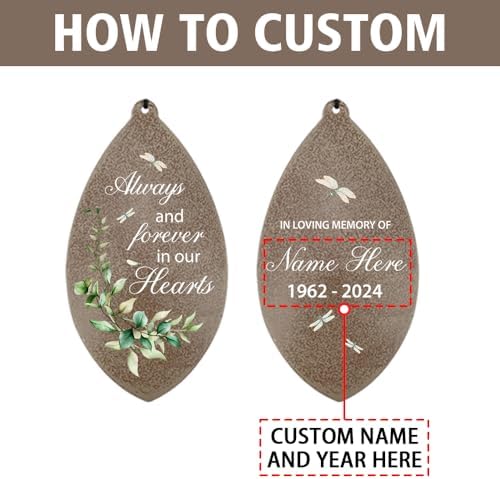 Personalized Sympathy Wind Chime, in Memory for Loss of Loved Dad/Mom, Sympathy Gifts, Memorial Wind Chimes, Deep Tone Wind Chimes Outdoor - Image 7