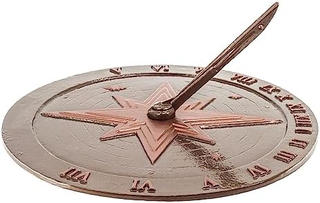 Montague Metal Products Roman Numeral Sundial - Garden Decor - Garden Clock - Image 2