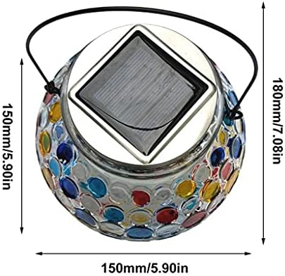 Solar Power Led Crystal Ball Mosaic Glass Ball Color Changing Light Decor for Outdoor Garden Lawn Decor Lamp - Image 5