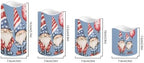 Dwarf Flameless Candles LED Pillar Candles Battery Operated Candles with Remote and Timers Color Changing Electric Fake Plastic Candles Patriotic Decoration Set of 4 - Image 2
