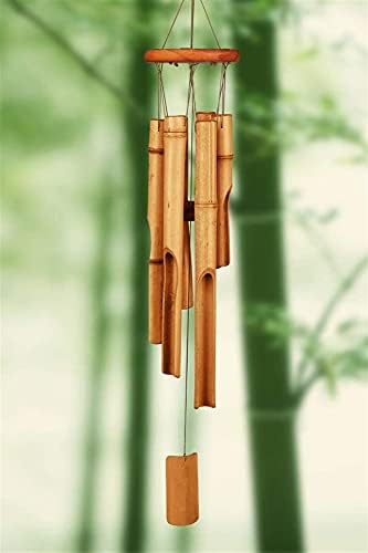 Bamboo Wind Chimes Outdoor,Wooden Wind Chimes with Melody Deep Tone,32" Classic Zen Garden Windchime for Relaxation, Home Décor for Patio, Garden or Indoor by Unknown