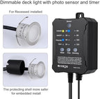 SMY Lighting Dimmable LED Deck Lights with Timer and Photocell Sensor and Protecting Shell φ32mm,20Pack Outdoor LED Smart Deck Lighting IP67 Waterproof for Garden,Yard Stair, Patio, Floor Decoration - Image 2