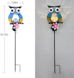 Animal Modeling Design Garden Decor Solar Lights Owl Lawn Light, for Yard Outdoor Decorations Ground Inserted Outdoor Waterproof Garden Lamp LED,Patio, Courtyard, Gifts for Mom Grandma (Warm) - Image 2
