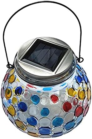 Solar Power Led Crystal Ball Mosaic Glass Ball Color Changing Light Decor for Outdoor Garden Lawn Decor Lamp by Unknown
