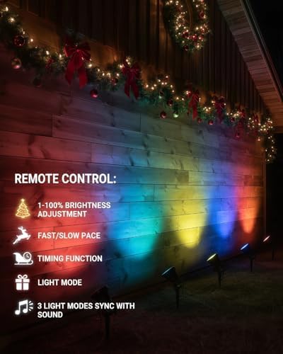 RGB Landscape Outdoor SpotLights with APP & Remote Control - Image 4