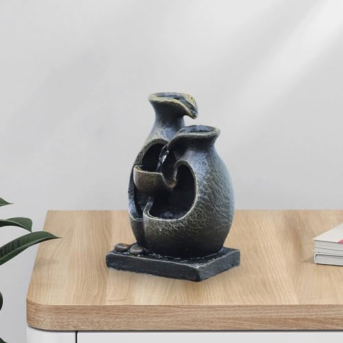 Indoor Water Fountain Outdoor Desk Bedroom Waterfall Farmhouse Yard Patio Home Office Deck Sculpture Decoration - Image 3