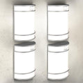 ASD LED Outdoor Sconce Lights Motion Sensor 3000K 4000K 5000K Nickel 4 Pack by ASDLightingCorporation