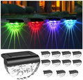 Melunar 12 Pack Solar Deck Lights Outdoor, Solar Step Lights Waterproof for Outside, Yard, Patio, Garden, Pool, Railing, Stairs, Fence (Color Changing) by Melunar