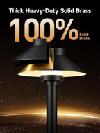 Gardenreet Solid Brass Low Voltage Hat-Top Path Light, Black, G4 2700K 4Pk - Image 5