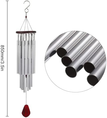27 Tubes Outdoor Pendant Anti-Rust Decoration Wind Bell Multi-Tube Chime for Indoor Home Decor for Home - Image 2