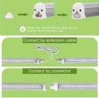 GYTF T5 Grow Lights, 408 LED-Bulb White Full Spectrum High PPFD Plant Light Strips for Indoor Plants Growing, Greenhouse, Seeds Starting, Succulents, Expandable Design (8x10W, 400W Equivalent) - Image 3