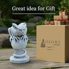 OLOMA Gargoyle Statue Concrete Fantasy Creature Sculpture Gothic Garden Decor Halloween Monster Figurine Dark Art Ornament Outdoor Yard Decor - Image 7