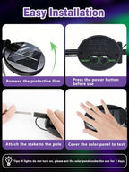 EEW Halloween Decorations Outdoor 8 Pack Eyeball Lights Purple and Green - Image 7