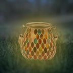 Jar Solar Outdoor Light Waterproof Glass Red Lantern Ornament - Image 7