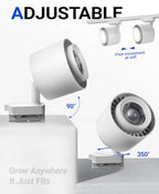 Barrina TR40C Track Grow Light, 5000K 3 x 40W, Full Spectrum, White Cover - Image 5