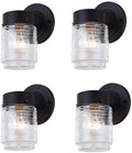 Jelly Jar Outdoor Wall Light Fixture, 4 Pack Jelly Jar Exterior Porch Light by WISBEAMSmart