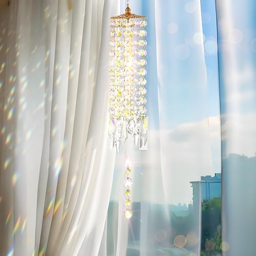 Crystal Wind Chimes Rainbow Suncatcher for Window, Garden, Patio Decor - Image 3