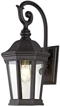Black Outdoor Wall Lantern, Large Outdoor Porch Light Fixtures by SmeikeLighting