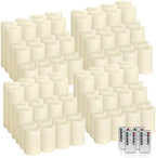 96-Pack LED Flameless Candles with Remote Control - Perfect for Home, Parties, and Special Occasions - Create a Magical Ambiance Effortlessly(Three Sizes) - Image 5