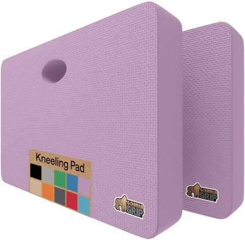 GORILLA GRIP® Extra Thick Foam Kneeling Pad for Gardening, 17.5x11 Purple by GorillaGrip
