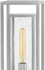 Hinkley Republic Medium 12V Outdoor Post Mount Lantern, Satin Nickel Finish - Image 6
