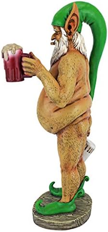 Design Toscano QM14020 Garden Gnome Statue - Otto Fully Krausened Elf Gnome - Naughty Gnomes - Drunk Gnome Statue full color - Image 6