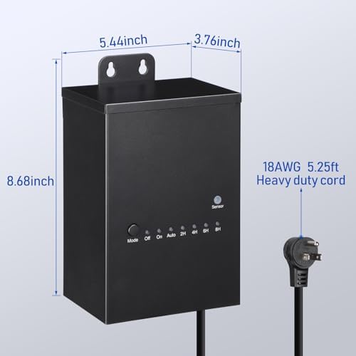 LEONLITE 100W Outdoor Low Voltage Landscape Transformer, 120V AC to 12V DC - Image 6